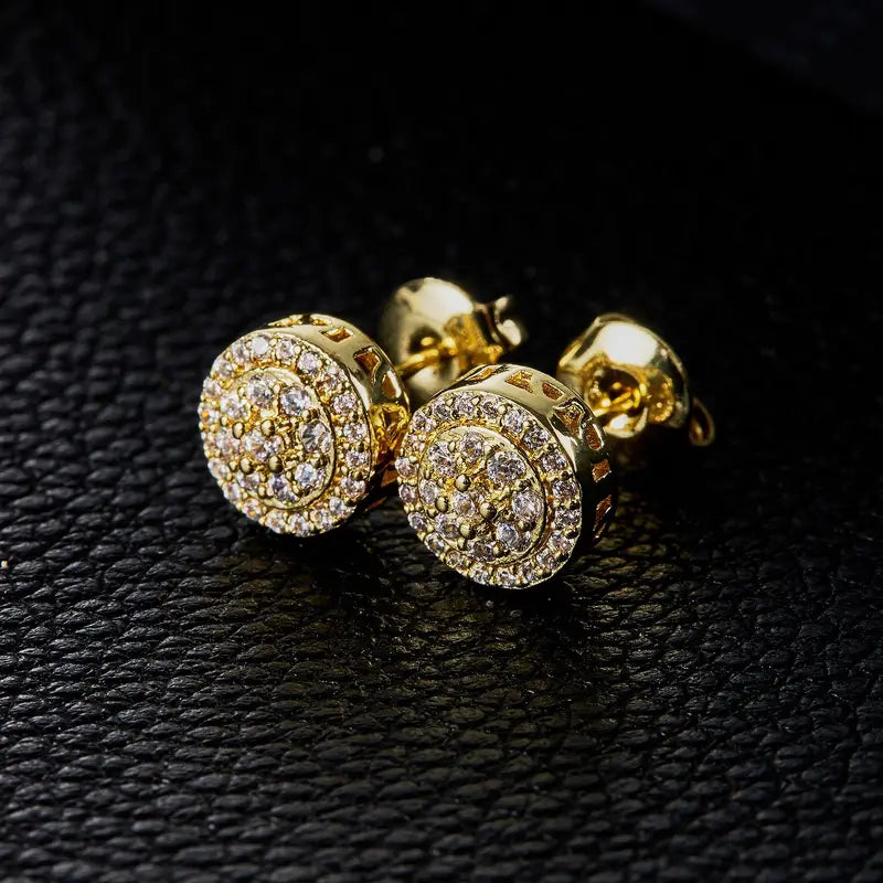 Bold &amp; Vibrant – Unisex Hip Hop Round Earrings